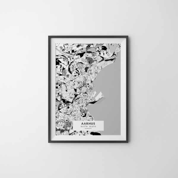 City-Map Aarhus im Stil Kandinsky City-Map Aarhus im Stil Kandinsky