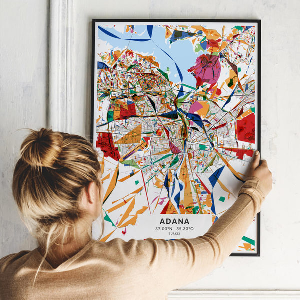 City-Map Adana im Stil Kandinsky City-Map Adana im Stil Kandinsky