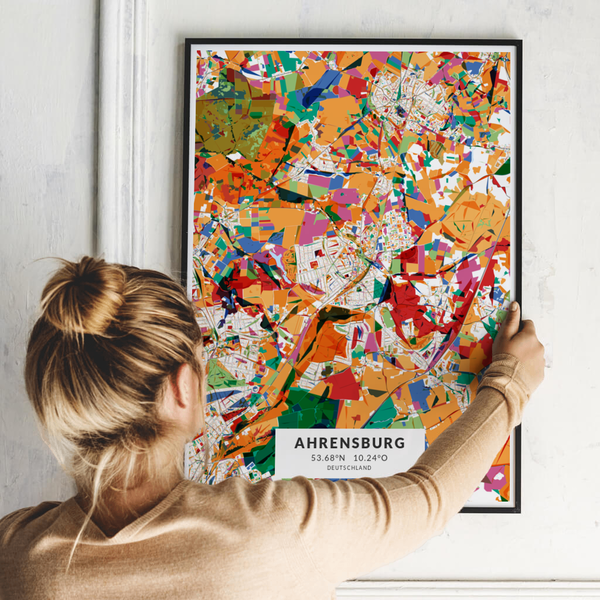 City-Map Ahrensburg im Stil Kandinsky City-Map Ahrensburg im Stil Kandinsky