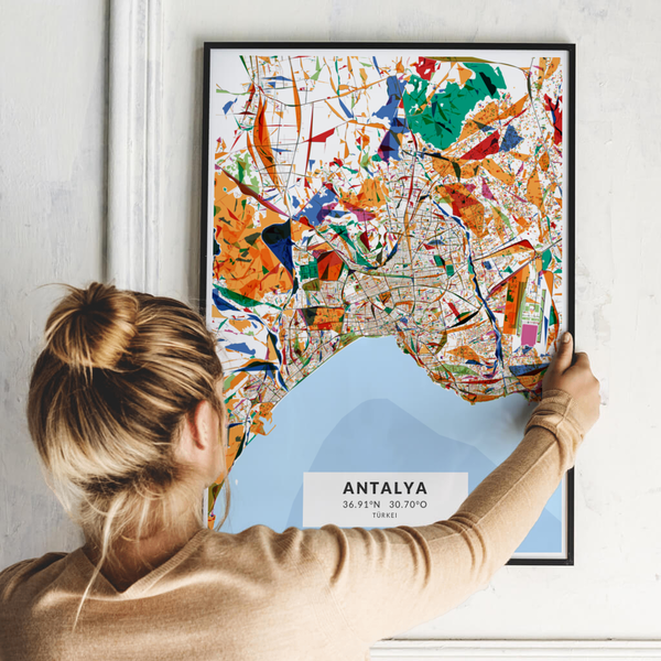 City-Map Antalya im Stil Kandinsky City-Map Antalya im Stil Kandinsky