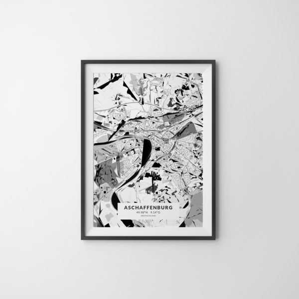 City-Map Aschaffenburg im Stil Kandinsky City-Map Aschaffenburg im Stil Kandinsky