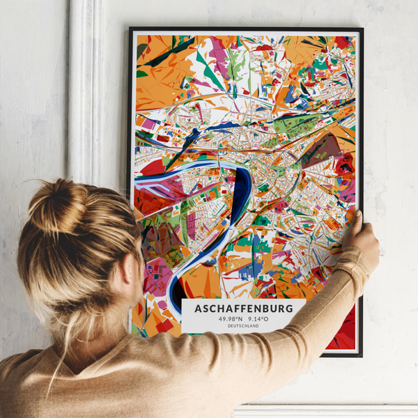 City-Map Aschaffenburg im Stil Kandinsky City-Map Aschaffenburg im Stil Kandinsky