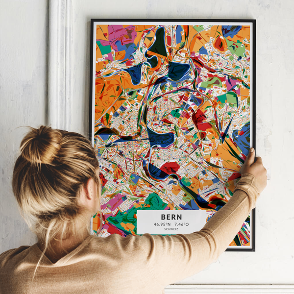 City-Map Bern im Stil Kandinsky City-Map Bern im Stil Kandinsky