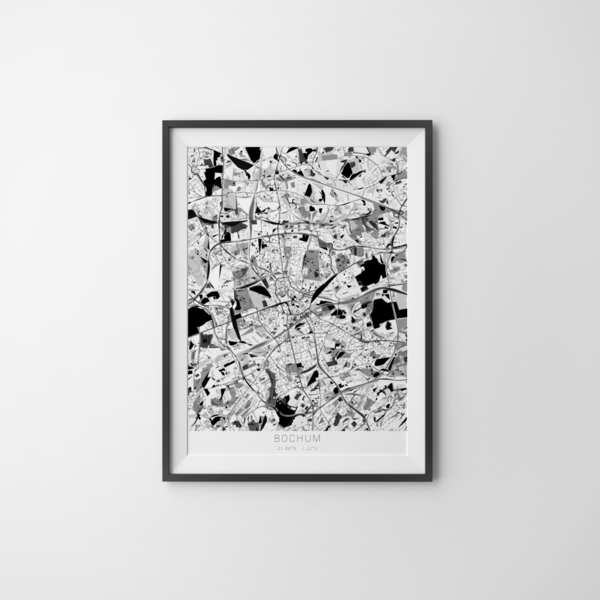 City-Map Bochum im Stil Kandinsky City-Map Bochum im Stil Kandinsky