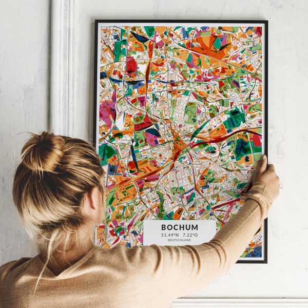 City-Map Bochum im Stil Kandinsky City-Map Bochum im Stil Kandinsky
