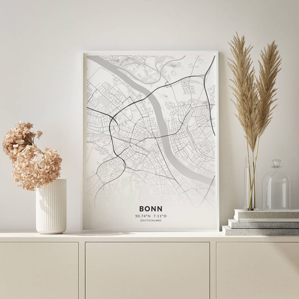 City-Map Bonn im Stil Elegant