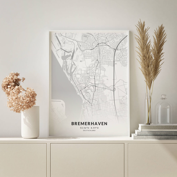 City-Map Bremerhaven im Stil Elegant
