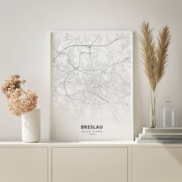 City-Map Breslau im Stil Elegant