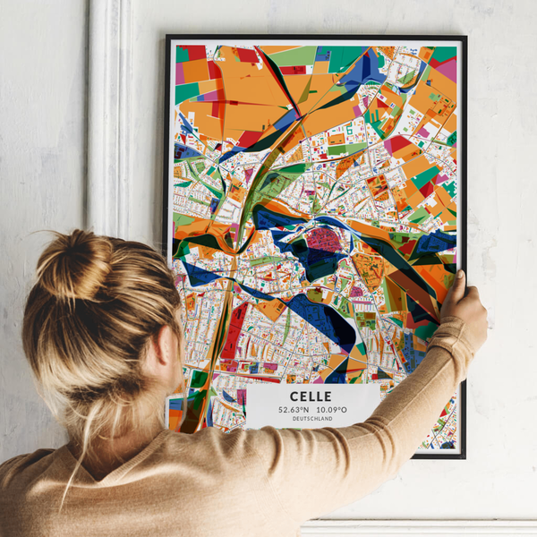 City-Map Celle im Stil Kandinsky City-Map Celle im Stil Kandinsky