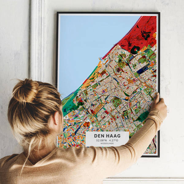 City-Map Den Haag im Stil Kandinsky City-Map Den Haag im Stil Kandinsky