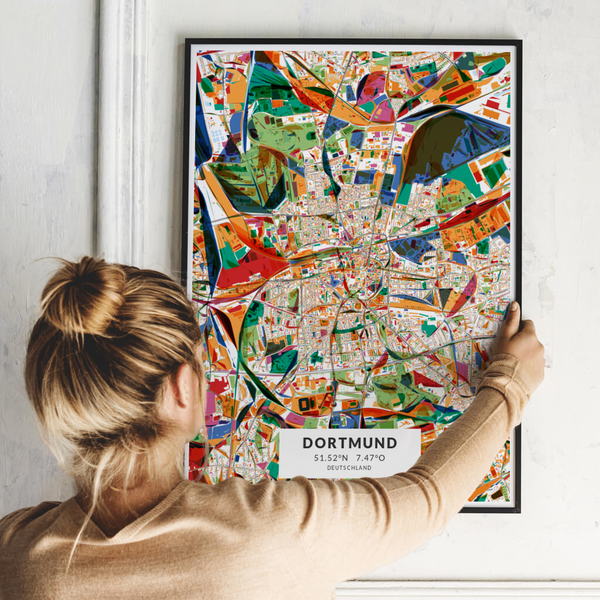 City-Map Dortmund im Stil Kandinsky City-Map Dortmund im Stil Kandinsky