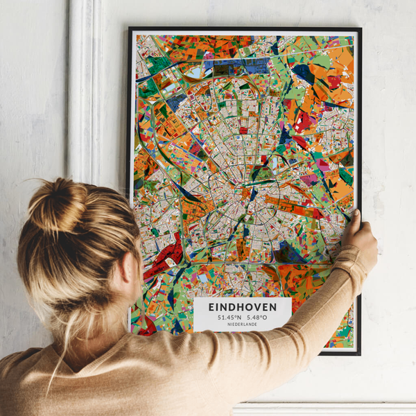 City-Map Eindhoven im Stil Kandinsky City-Map Eindhoven im Stil Kandinsky