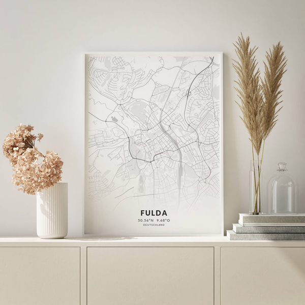 City-Map Fulda im Stil Elegant