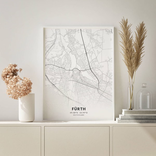 City-Map Fürth im Stil Elegant