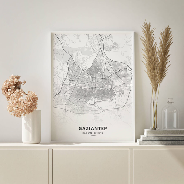 City-Map Gaziantep im Stil Elegant