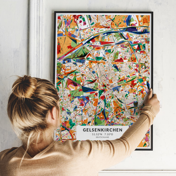 City-Map Gelsenkirchen im Stil Kandinsky City-Map Gelsenkirchen im Stil Kandinsky