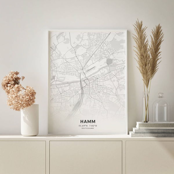 City-Map Hamm im Stil Elegant