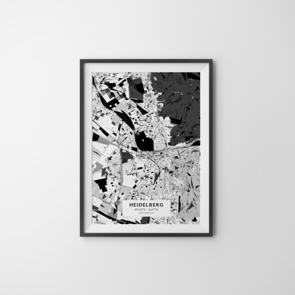City-Map Heidelberg im Stil Kandinsky City-Map Heidelberg im Stil Kandinsky