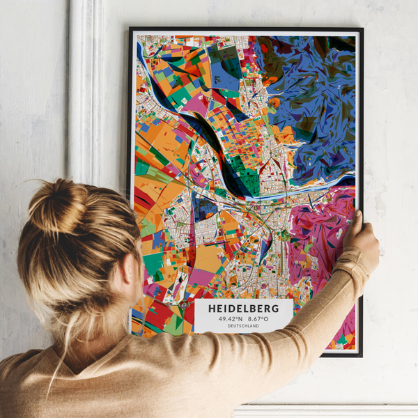 City-Map Heidelberg im Stil Kandinsky City-Map Heidelberg im Stil Kandinsky