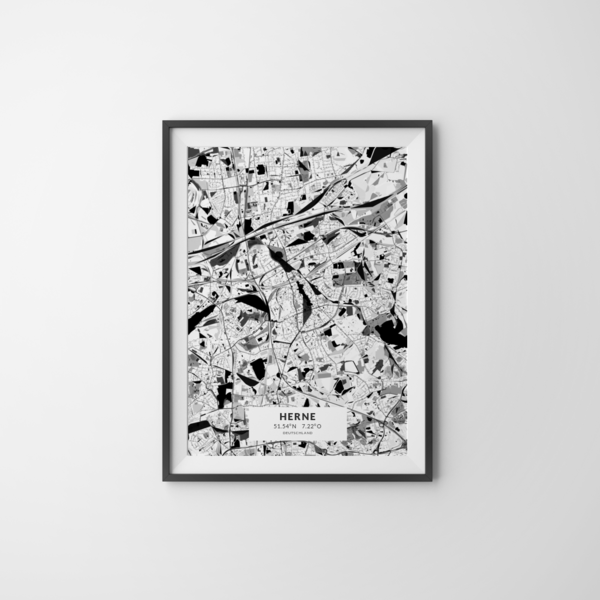 City-Map Herne im Stil Kandinsky City-Map Herne im Stil Kandinsky