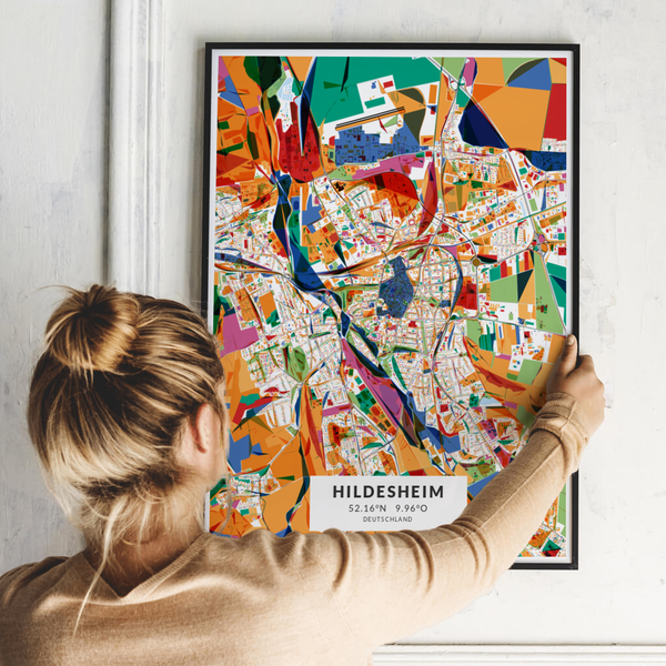 City-Map Hildesheim im Stil Kandinsky City-Map Hildesheim im Stil Kandinsky