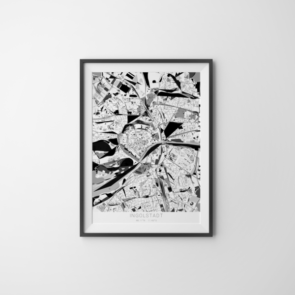 City-Map Ingolstadt im Stil Kandinsky City-Map Ingolstadt im Stil Kandinsky
