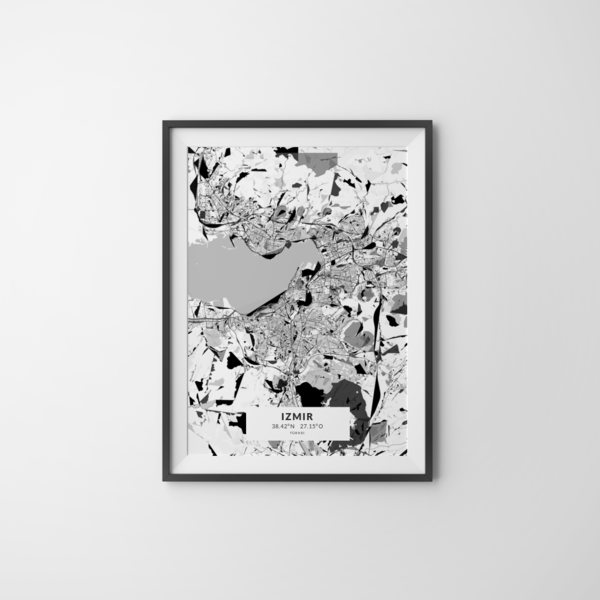 City-Map Izmir im Stil Kandinsky City-Map Izmir im Stil Kandinsky