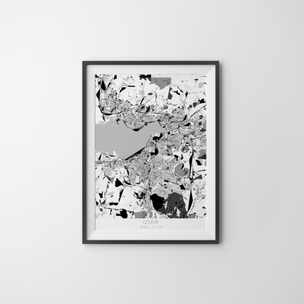 City-Map Izmir im Stil Kandinsky City-Map Izmir im Stil Kandinsky