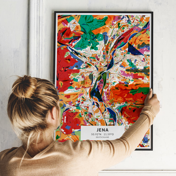 City-Map Jena im Stil Kandinsky City-Map Jena im Stil Kandinsky