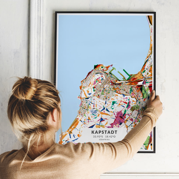 City-Map Kapstadt im Stil Kandinsky City-Map Kapstadt im Stil Kandinsky