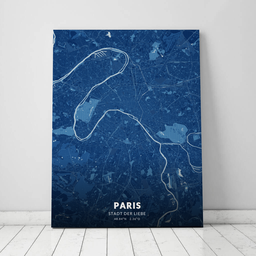 Leinwand von Paris im Stil Blaupause