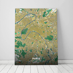 Leinwand von Paris im Stil Lichtenstein