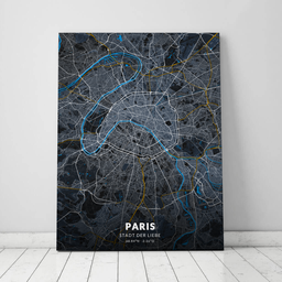 Leinwand von Paris im Stil Midnight