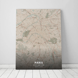 Leinwand von Paris im Stil Roadtrip