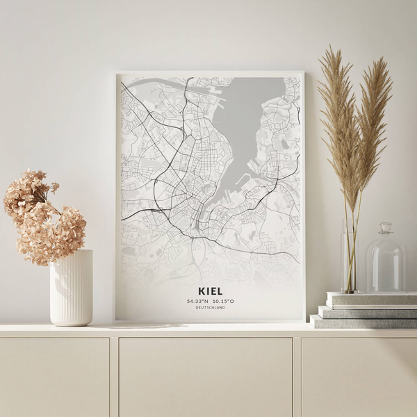 City-Map Kiel im Stil Elegant