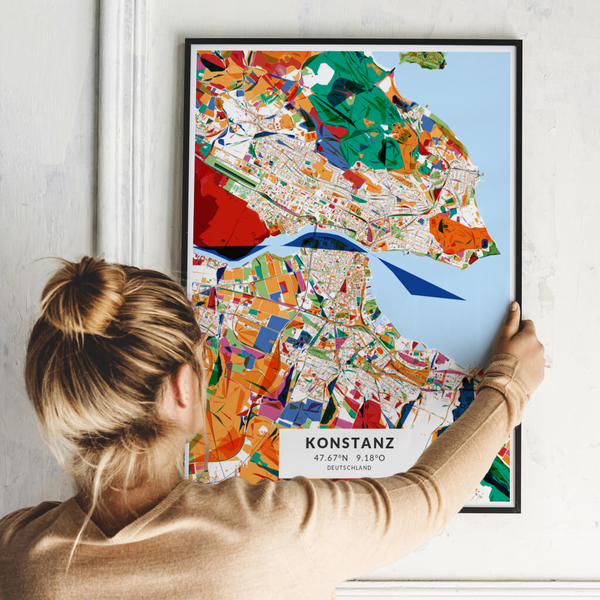 City-Map Konstanz im Stil Kandinsky City-Map Konstanz im Stil Kandinsky
