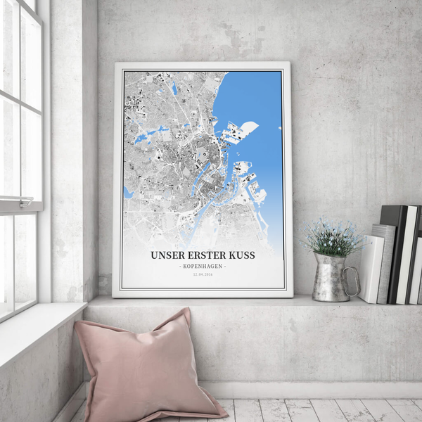 Stadtkarte Kopenhagen im Stil Schwarzplan Stadtkarte Kopenhagen im Stil Schwarzplan