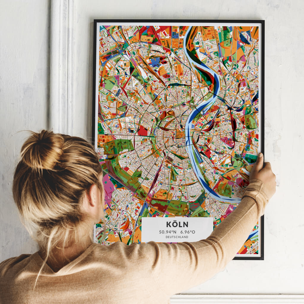 City-Map Köln im Stil Kandinsky City-Map Köln im Stil Kandinsky