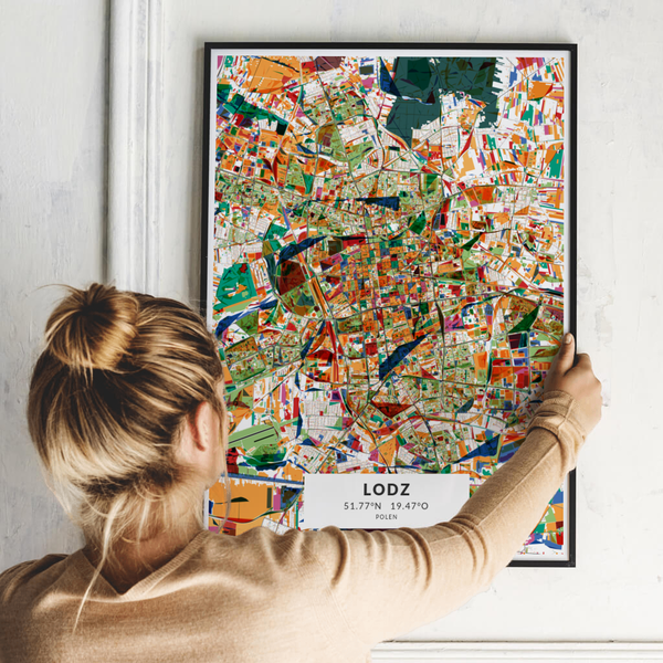 City-Map Lodz im Stil Kandinsky City-Map Lodz im Stil Kandinsky