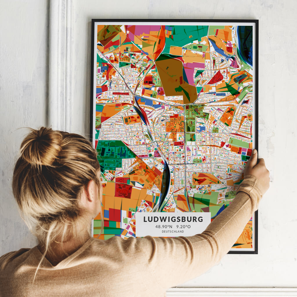 City-Map Ludwigsburg im Stil Kandinsky City-Map Ludwigsburg im Stil Kandinsky