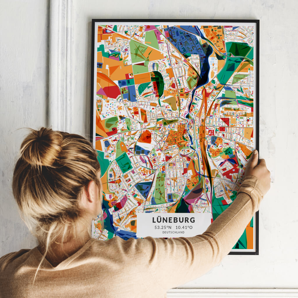 City-Map Lüneburg im Stil Kandinsky City-Map Lüneburg im Stil Kandinsky