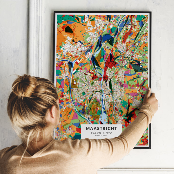 City-Map Maastricht im Stil Kandinsky City-Map Maastricht im Stil Kandinsky