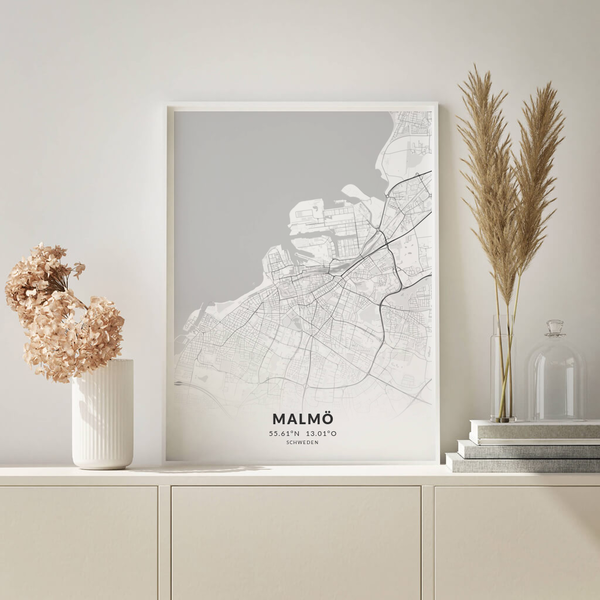 City-Map Malmö im Stil Elegant