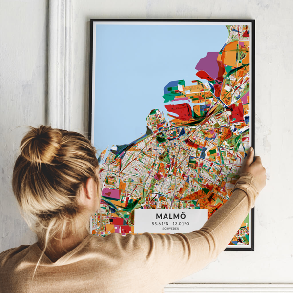 City-Map Malmö im Stil Kandinsky City-Map Malmö im Stil Kandinsky