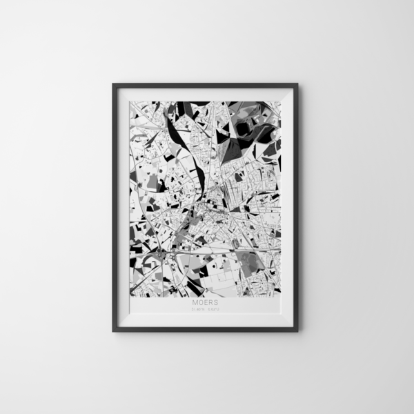 City-Map Moers im Stil Kandinsky City-Map Moers im Stil Kandinsky