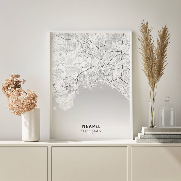 City-Map Neapel im Stil Elegant City-Map Neapel im Stil Elegant