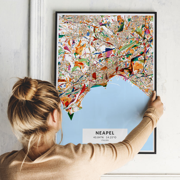 City-Map Neapel im Stil Kandinsky City-Map Neapel im Stil Kandinsky