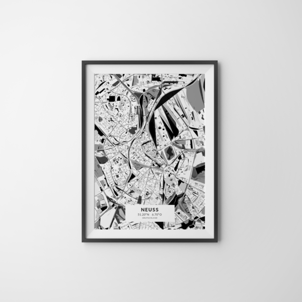 City-Map Neuss im Stil Kandinsky City-Map Neuss im Stil Kandinsky