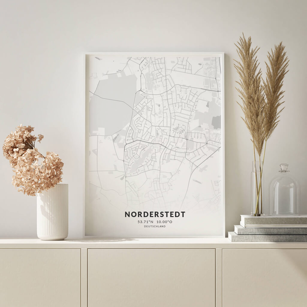 City-Map Norderstedt im Stil Elegant