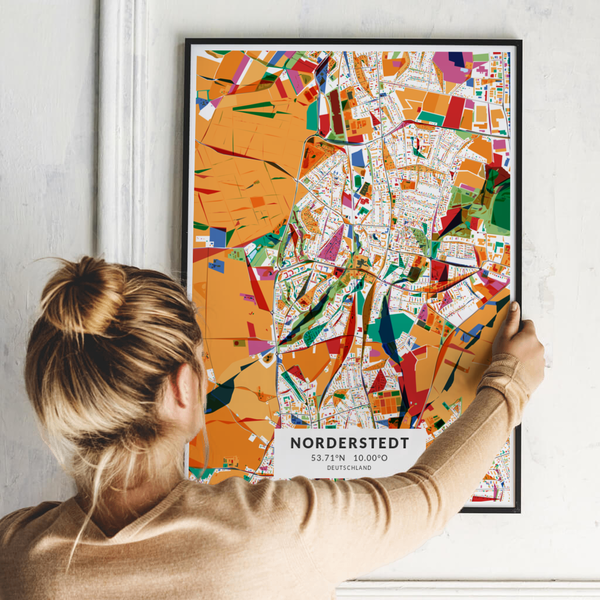 City-Map Norderstedt im Stil Kandinsky City-Map Norderstedt im Stil Kandinsky